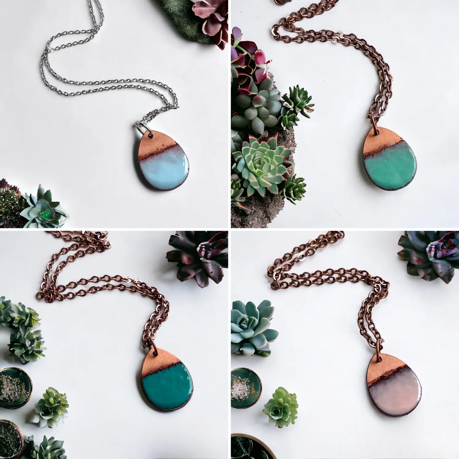 Pastel Palette Dripped Necklace Assorted Colours