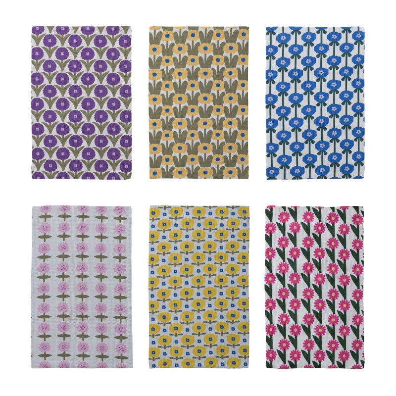 RECYCLED MICROFIBRE TEA TOWELS 6 STYLES