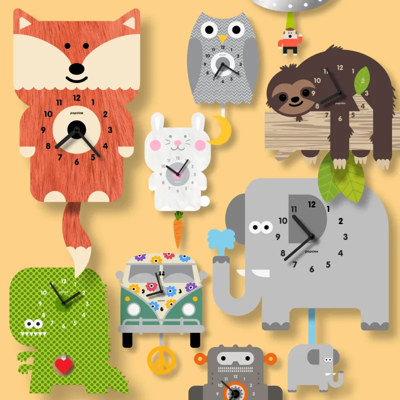 Popclox Clocks Assorted
