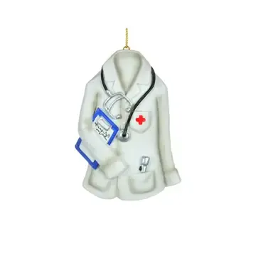 MEDICAL JACKET GLASS ORNAMENT