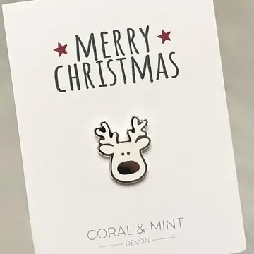 Reindeer Enamel Pin