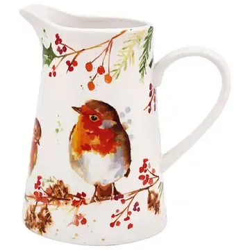 WINTER ROBIN JUG