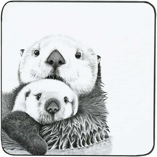 Animal Antics Ceramic Otter Coaster