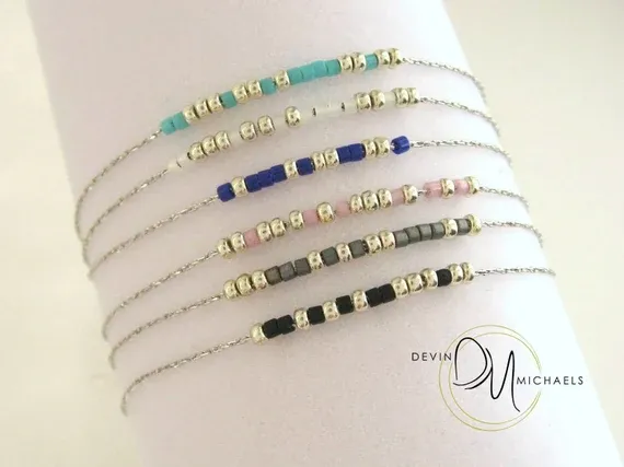 Morse Code Bracelet Assorted