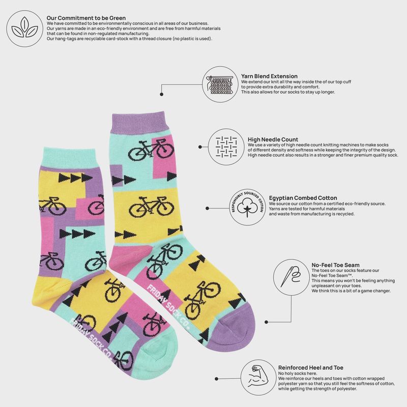 Women's 80's Road Bikes Socks
