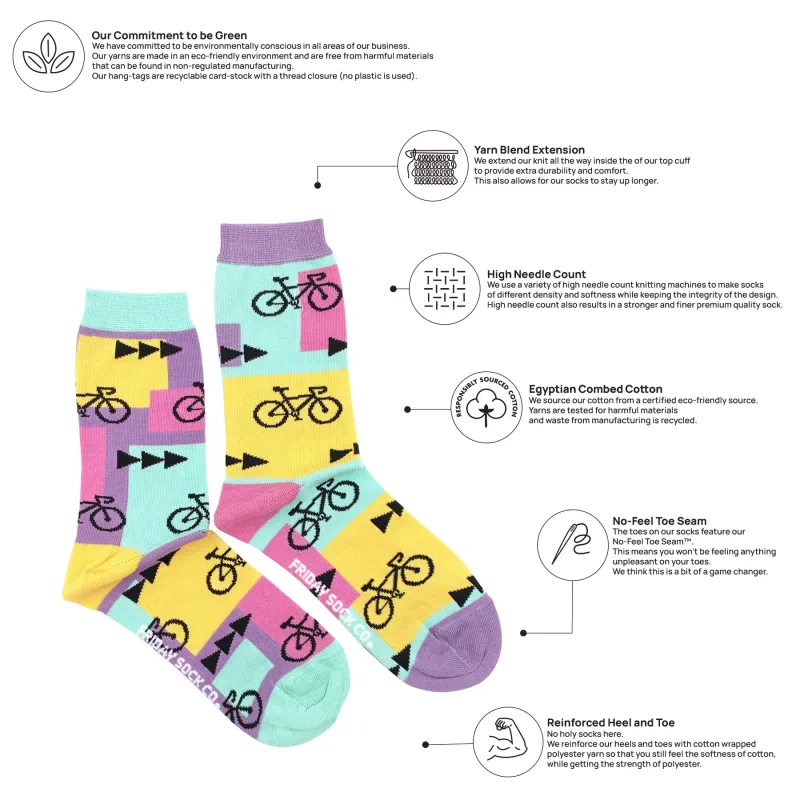 Women's 80's Road Bikes Socks