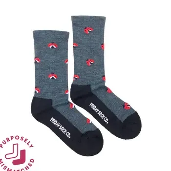 Women's Ladybug Merino Wool Socks