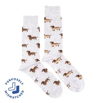 Men's Wiener Dog Hot Dog Socks
