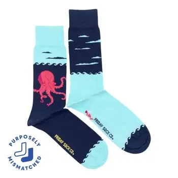Men's Kraken &amp; Ship Socks
