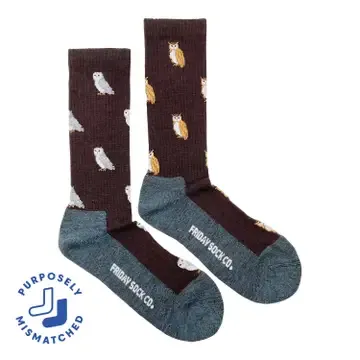 Men's Owl Merino Wool Socks
