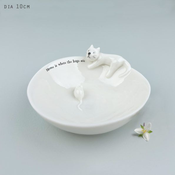 East Of India Animal Bowl Assorted, CHARACTER: Cat &amp; Mouse