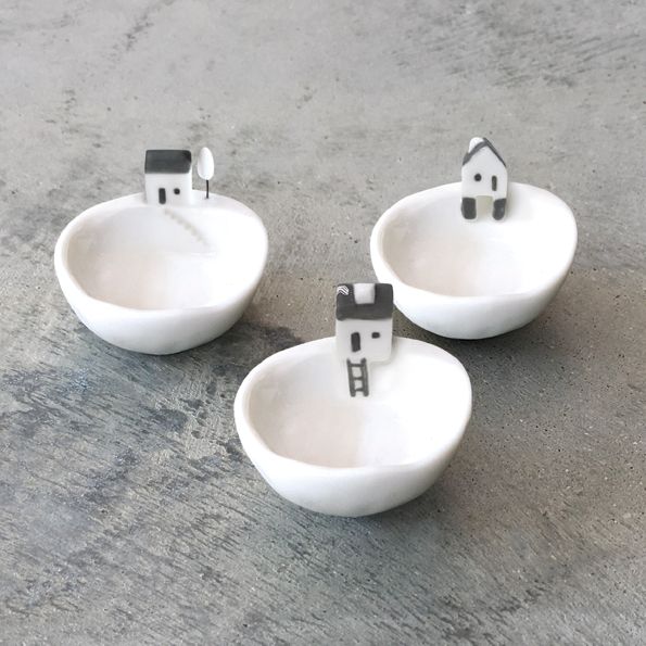 East Of India Tiny Porcelain Bowl