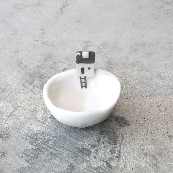East Of India Tiny Porcelain Bowl