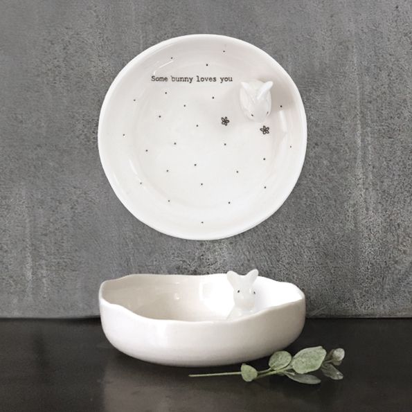 East Of India Bunny Jewelry Dish