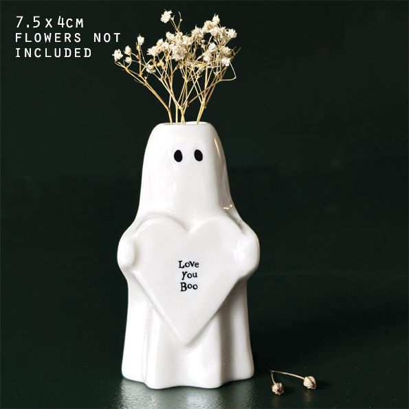 Small Ghost Vase Love You Boo