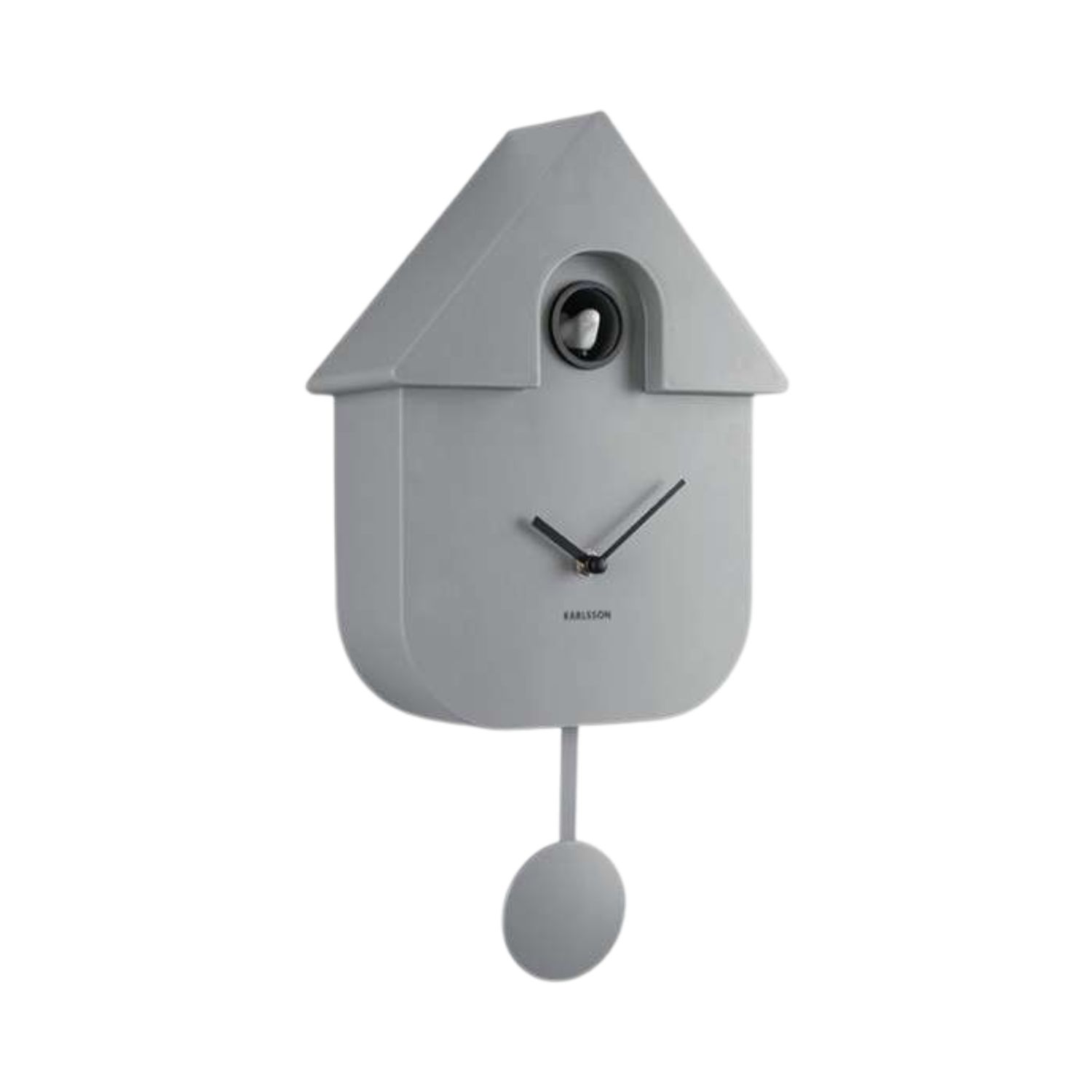 Karlsson Modern Cuckoo Clock, Colour: Mouse Grey