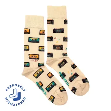 Men's Cassette &amp; Boom Box Socks