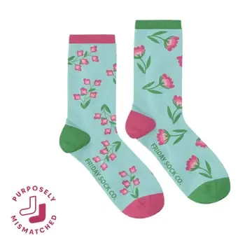 Women's Sweet Pink Flower Socks