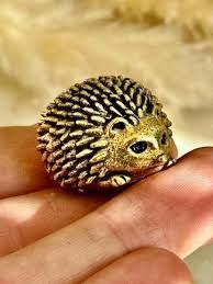 Mini Brass Hedgehog