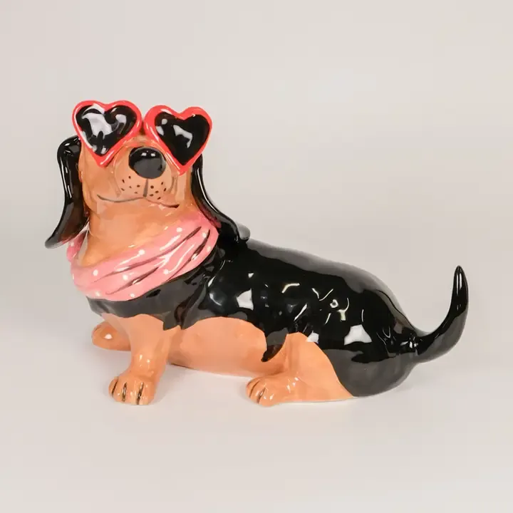 Fashionable Dachshund  Figurine