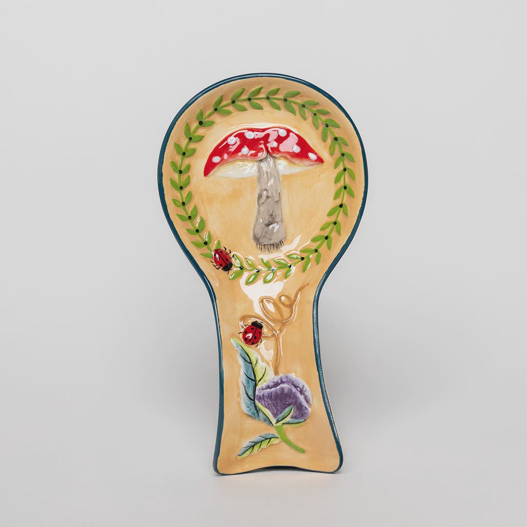 Ceramic Mushroom Spoon Rest