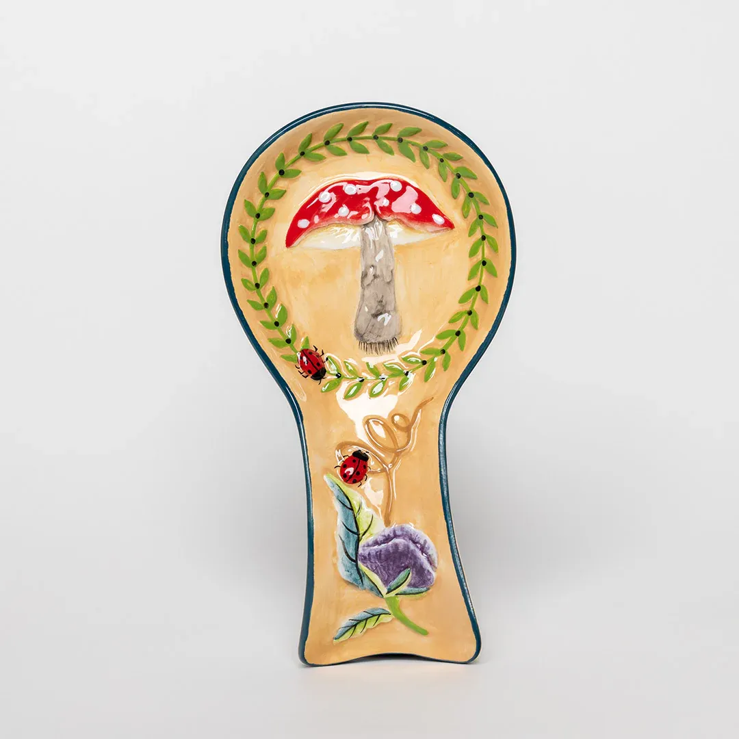 Ceramic Mushroom Spoon Rest