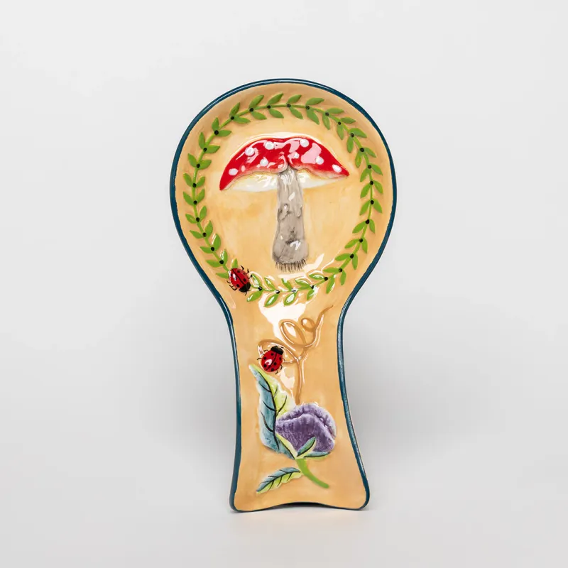 Ceramic Mushroom Spoon Rest
