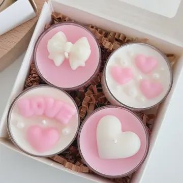 Valentines Day Tealight Candle Set Of 4