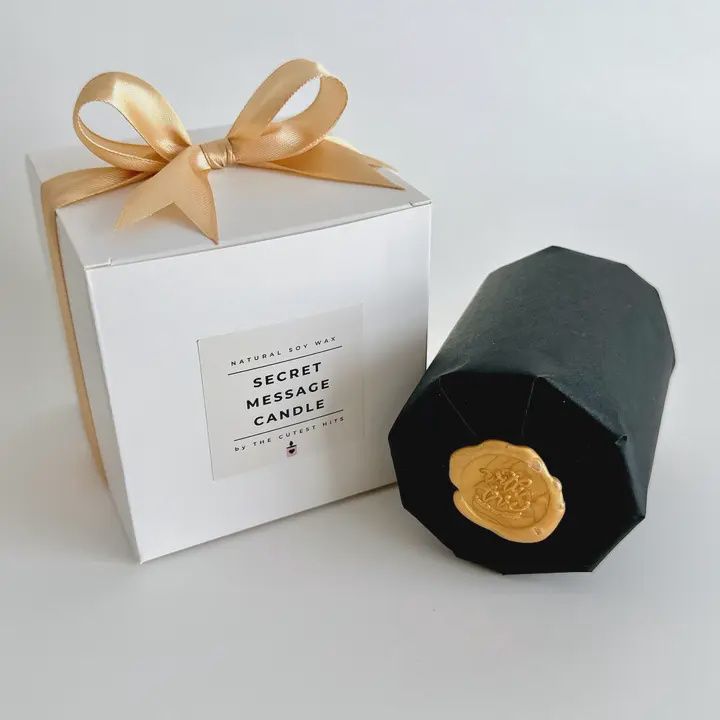 Secret Message "I Love You" Soy Candle
