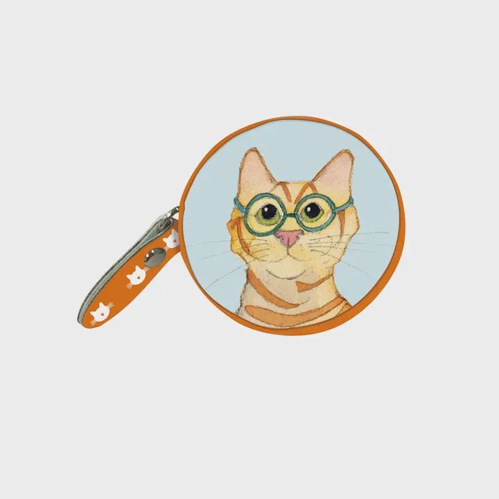 Emma Ball Measuring Tape Assorted, ANIMALS: Cat With Glasses