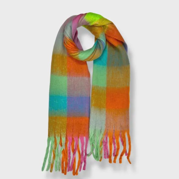Multi Color Blanket Scarves Assorted