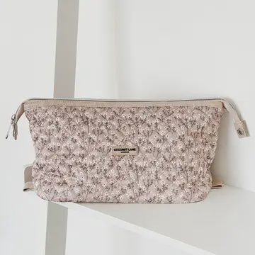 Coconut Lane Quilted Pouch Assorted, Colour: Flowers