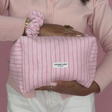 Makeup Bag Powder Stripe