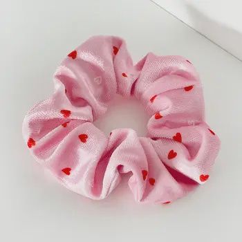 Cute Pink Hearts Scrunchie