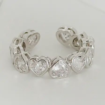 Crystal Heart Ring