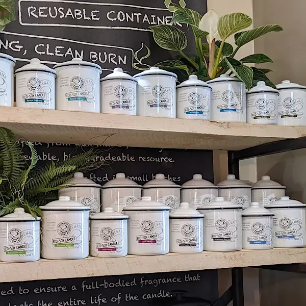 Eco Soy Enamelware Candle 18oz