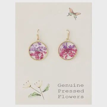 PINK PURPLE ROUND REAL FLOWERS