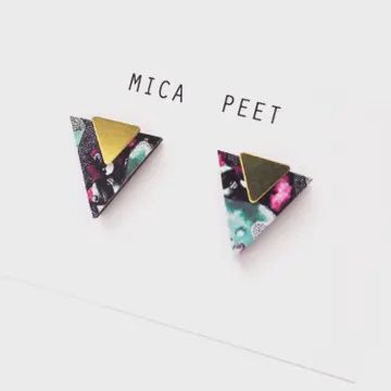 GEOMETRIC TRIANGLE STUDS