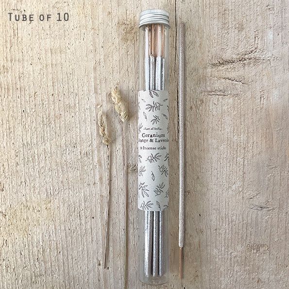 Tube Of Incense Sticks Assorted, SCENT: Geranium