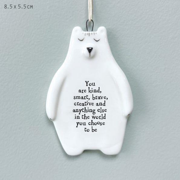 Animal Shaped Hanger Assorted, ANIMALS: Bear Kind Smart Brave
