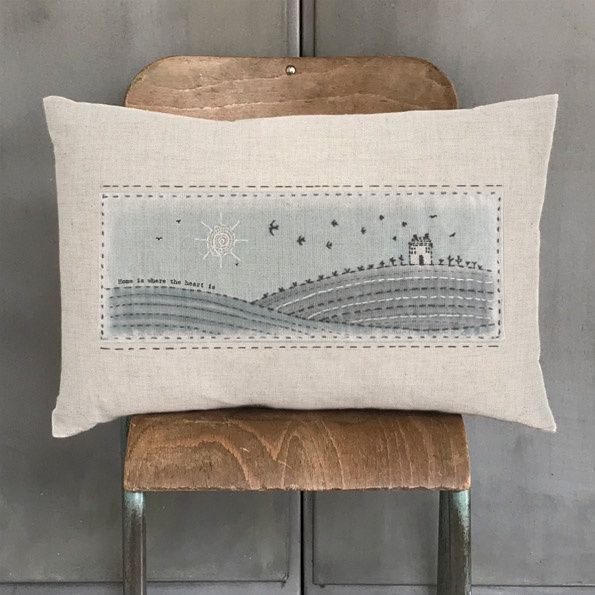 Linen Embroidered Cushion Assorted