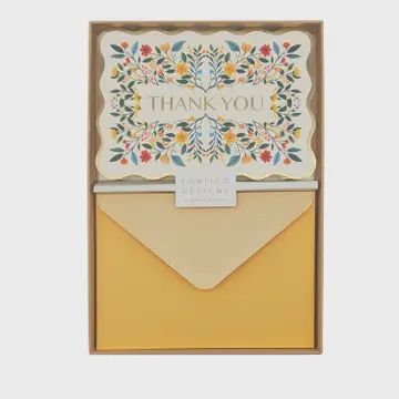 THANK YOU SHAPED BOXED CARDS