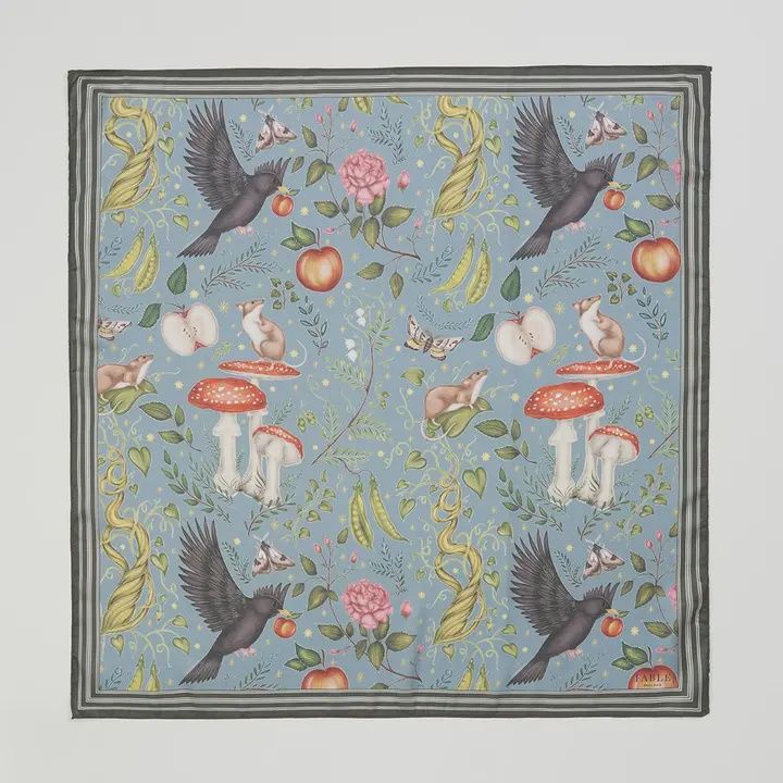 INTO THE WOODS TEAL SCARF