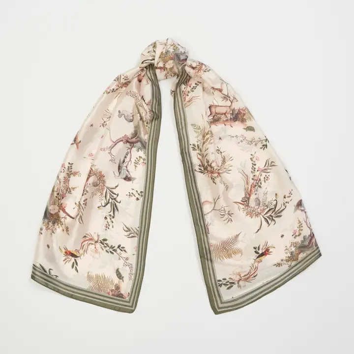 WONDERLAND TOILE SILKY SCARF