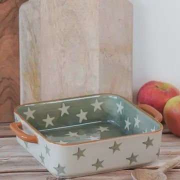 COZY GREEN BAKING DISH SQURE