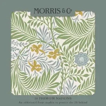 WILLIAM MORRIS PAPER NAPKINS 20PK