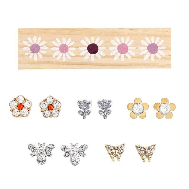 Santa Barbra Mini Bling Box Studs