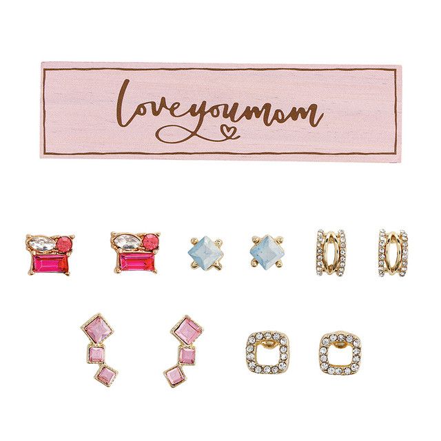 Santa Barbra Mini Bling Box Studs