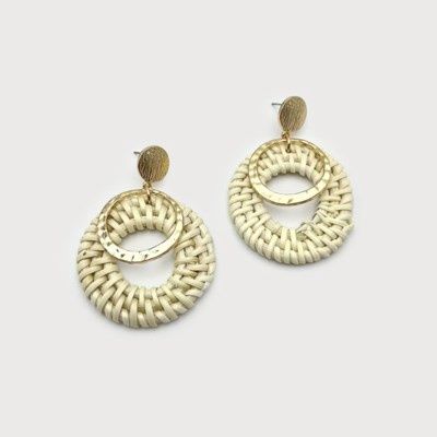 Raffia hoops