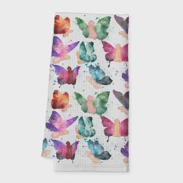 Butterfly Willies Tea Towel